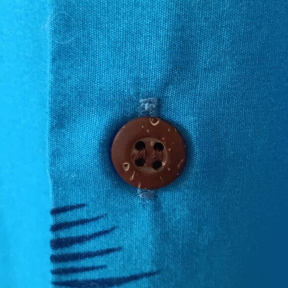 RJC Men's Blue Martinis Cocktails Tropical Short Sleeve Shirt Size XL - Picture 6 of 13